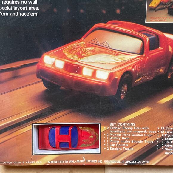Super Fast Firebird Road Race Set New in Box Untested Vintage 1981 Collectible - Picture 2 of 9
